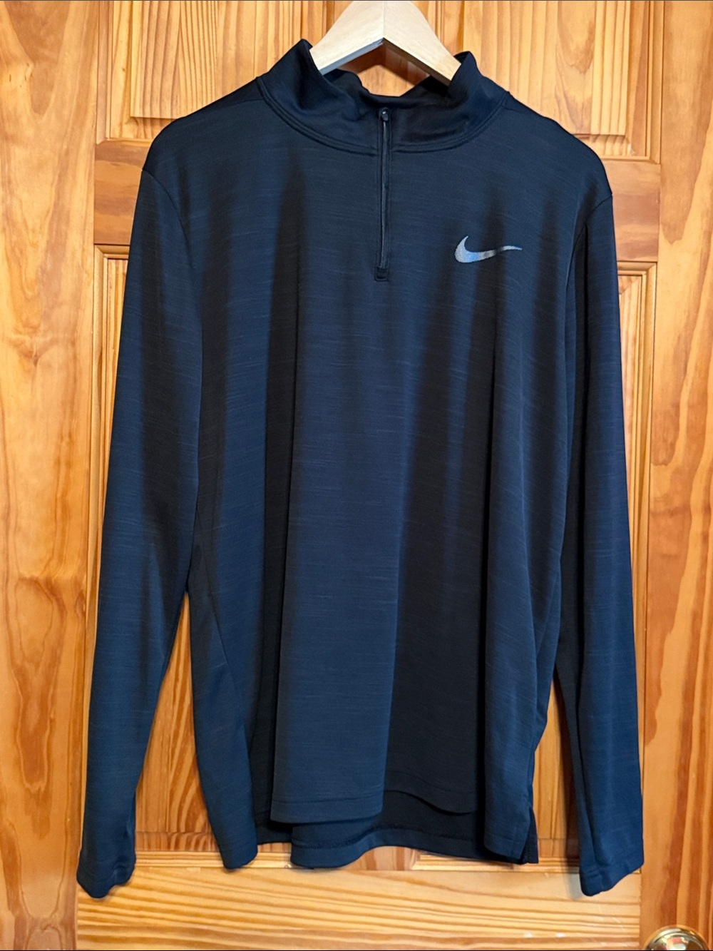 Nike Black Long-Sleeve Quarter-Zip Performance Top